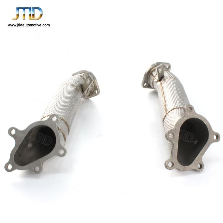 High Performance Polish or Heat Shield Exhaust Downpipe for Nissan Gtr 35