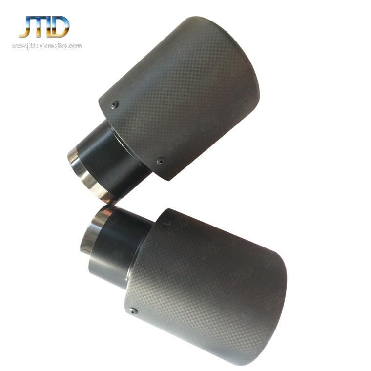 304 Srainless Steel Universal Tip Carbon Fiber Exhaust Tip for Car