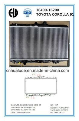 Aluminum Brazed Welding Car Radiator for Toyota Corolla