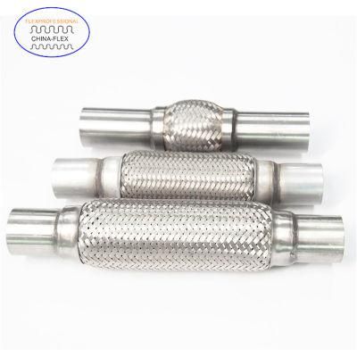 201 304 Stainless Steel Oval Flex Exhaust Braided Pipe/Tube/Hose for Universal Car
