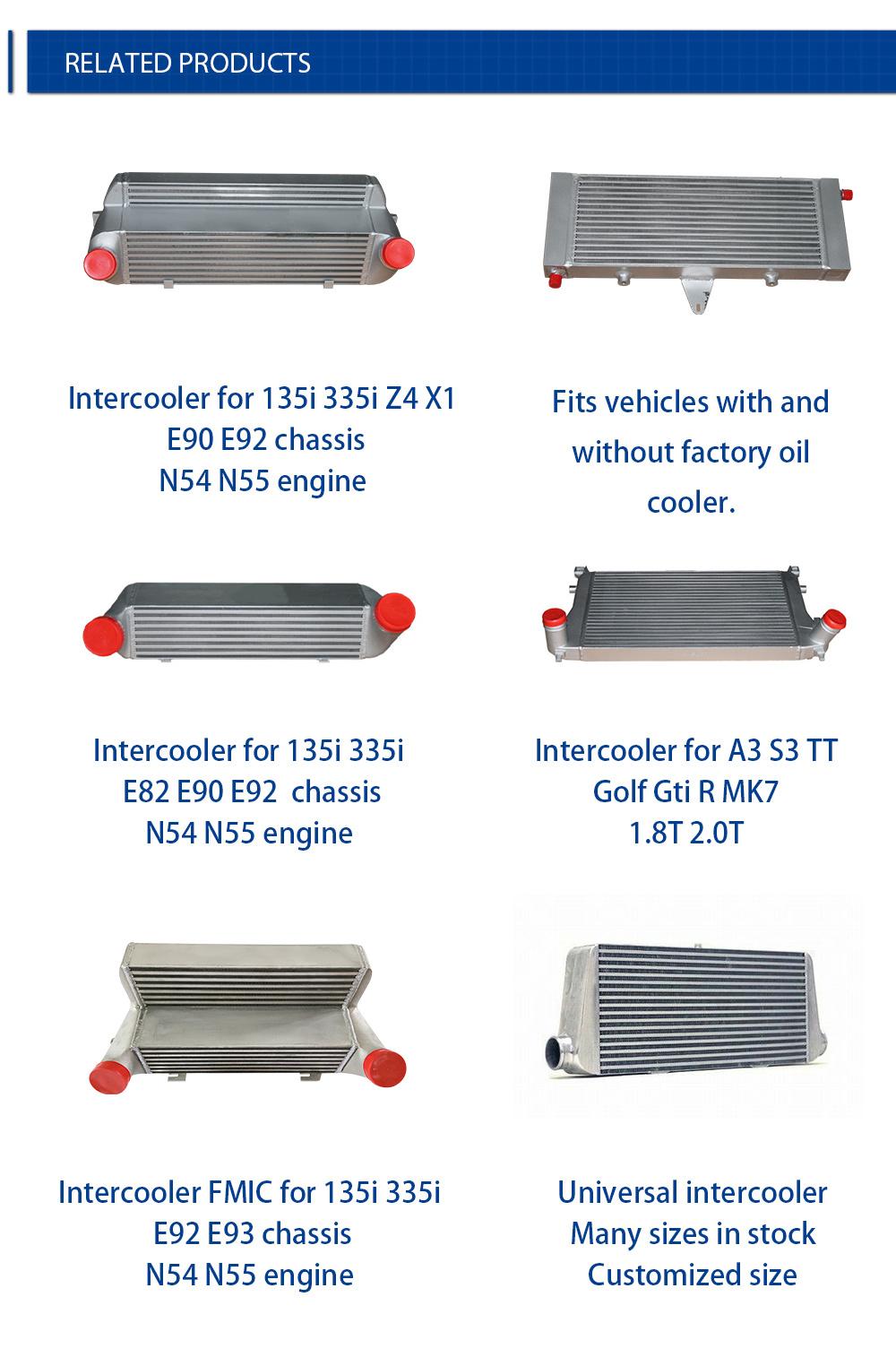 Engine Parts Intercooler Aire Eau Universal Core for BMW F20 F30