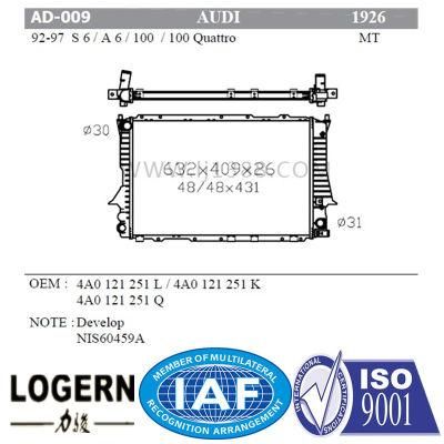 Car Radiator for Audi A6/S6/100/100 Quattro&prime;92-97 Mt Dpi: 1926