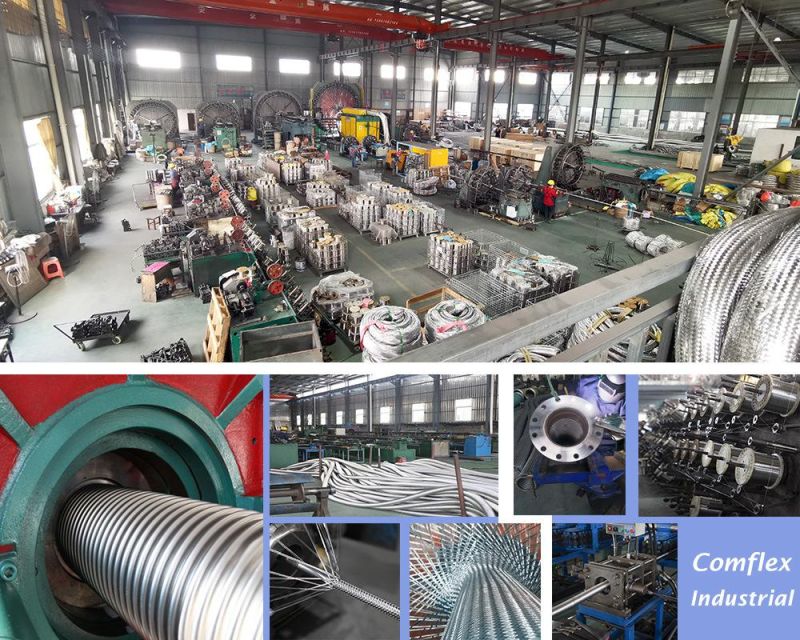 Comflex Factory OEM Exhaust System Car Stainless Steel Metal Exhaust Braided Flexible Corrugated Pipe/ Exhaust Bellows/ Flex Hose