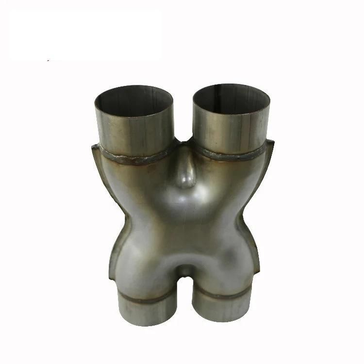 in and out Crossover Stainless Steel304/201/409 X and Y Shape Exhaust Pipe 2.5′ and 3′ Length Custom Sizes