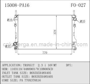 Auto Radiator for Ford Transit 2.3 I 16V Mt 15008 (FO-027)