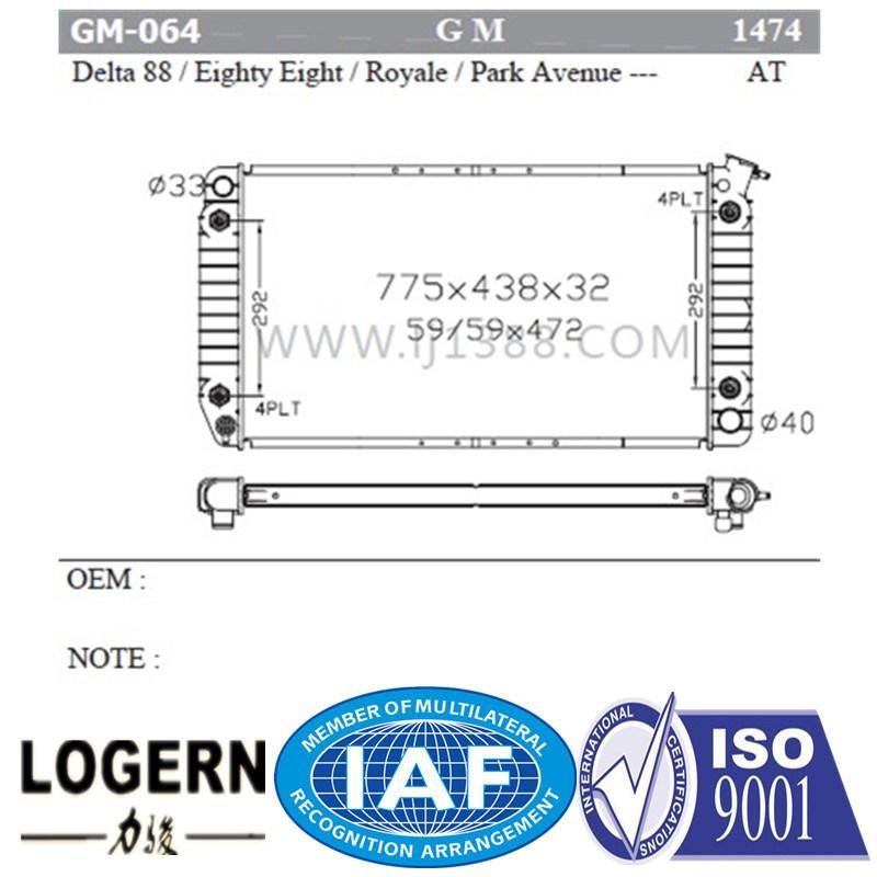 GM-064 Auto Delta88/Eighty Eight/Royale/Park Avenue at Radiator Dpi: 1474