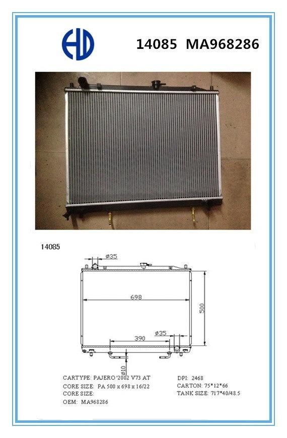 Automotive Radiator for Mitsubishi Pajero