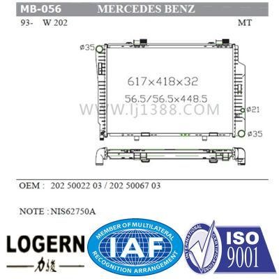Car for Benz Radiator for W202/C180&prime;93-00 Mt 2025002103
