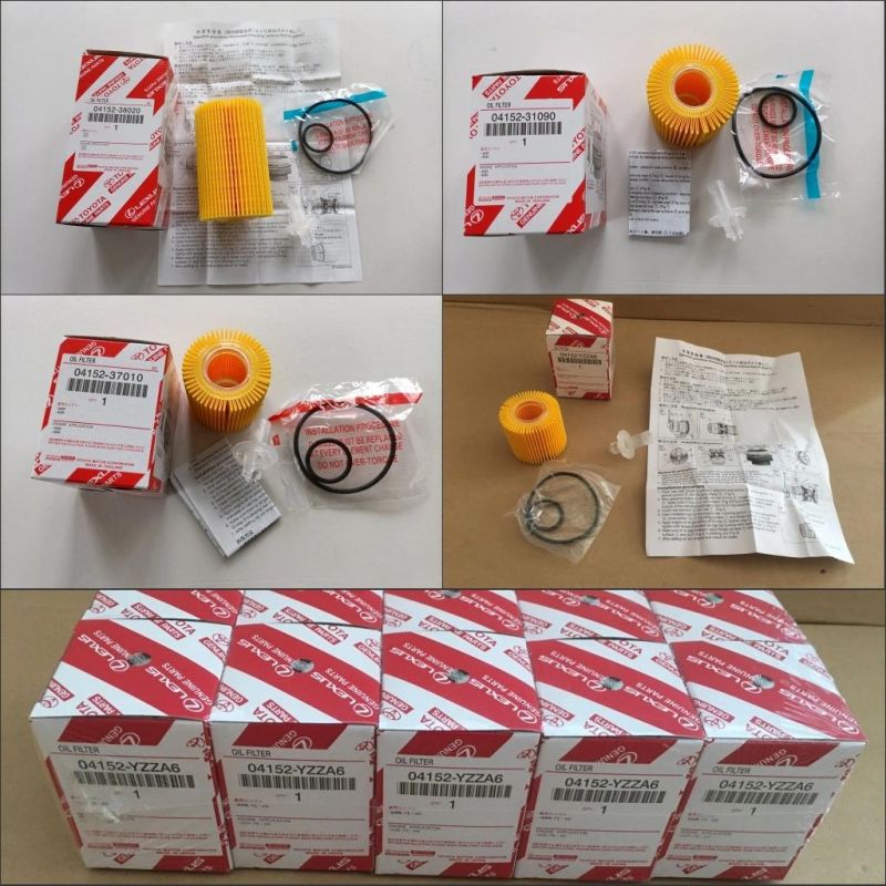 Manufacturer Wholesale Factory Supply Price Auto Spare Parts Filter Car Engine Oil Filters 04152-37010 04152-Yzza6 for Japan Cars