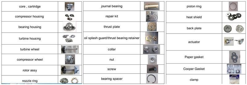 CT16V Bearing Housing 17201-0L040 Turbocharger Parts for Toyota