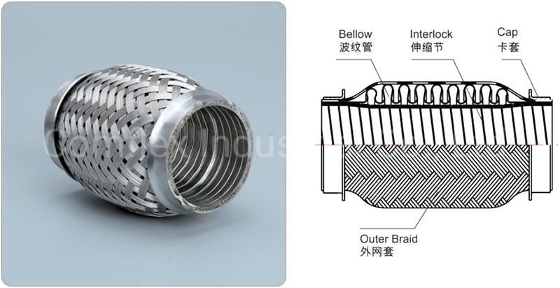 Car Stainless Steel Exhaust Flexible Pipes/Bellows for Automobile Exhaust Systems