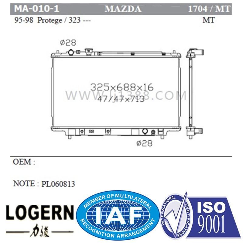 Ma-010-1 Auto Radiator for Mazda Protege/323′95-98 Mt Dpi: 1704