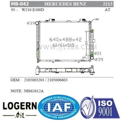 Cooling Auto Radiator for Benz W210/E300d&prime;95- at Dpi: 2213