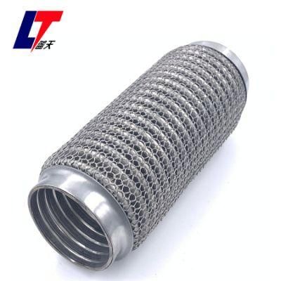 63.5*200mm Auto Spare Parts Engine Exhaust Flex Pipe Outer Wire Mesh