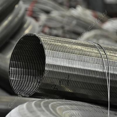 SS304 SS316 Ss321 Polygonal Round Shape Interlock Exhaust Pipe /Hose
