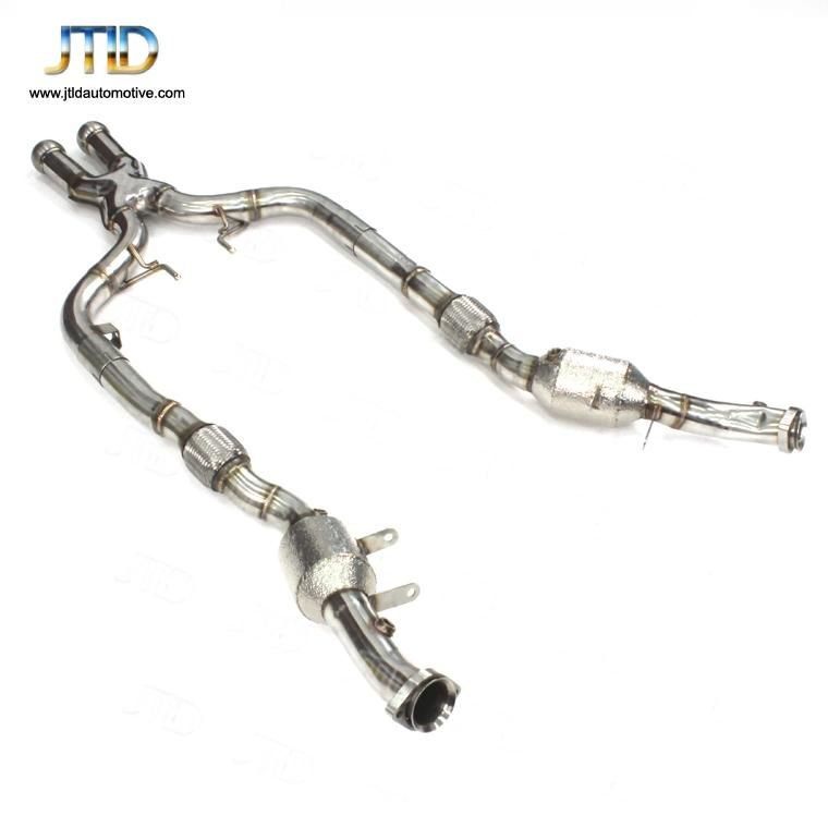 New Brand Polished 304ss Exhaust Downpipe for Benz S320 S400 S450 W222