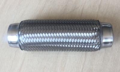 Innerbraid and Interlock Flexible Pipe Connector with with Polished Caps