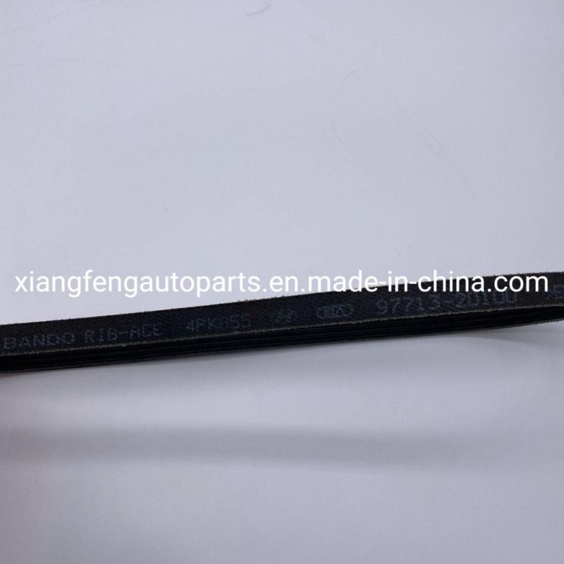 Auto Engine Spare Parts Rubber Pk Fan Belt for Hyundai 97713-2D100 4pk855