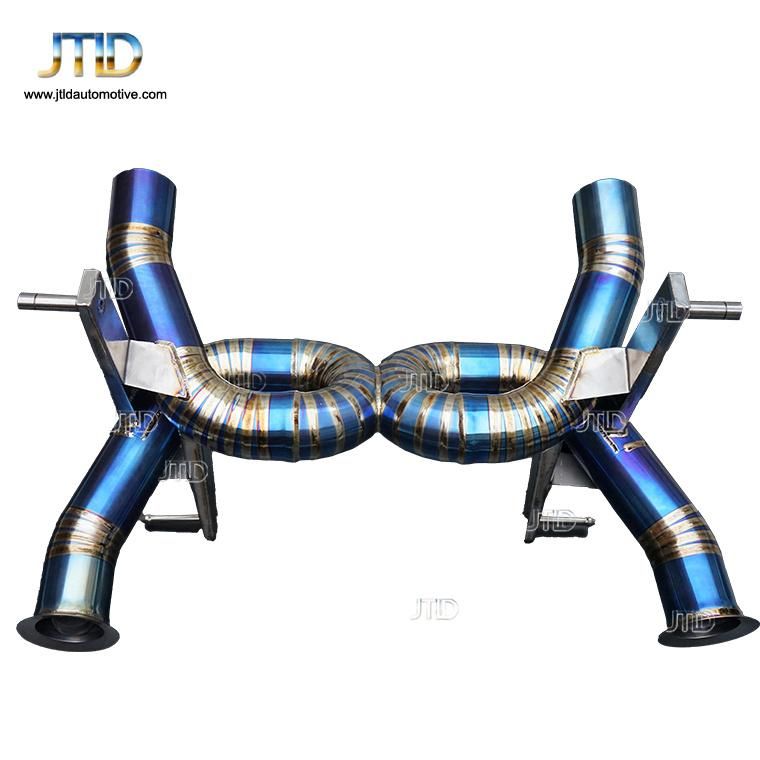 High Performance Straight Pipe Style Exhaust Titanium Exhaust Catback System with Tip for Lamborghini Aventador Svj
