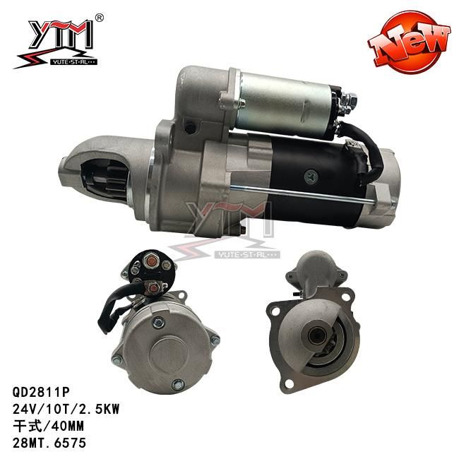 Ytm Starter Motor Qd2811p - 24V/10t2.5kw 10mm for 28mt. 6575