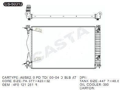 Performance Auto Radiator for Audi A6/S6 at