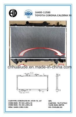 Car Radiator for Toyota Oe 16400-11580