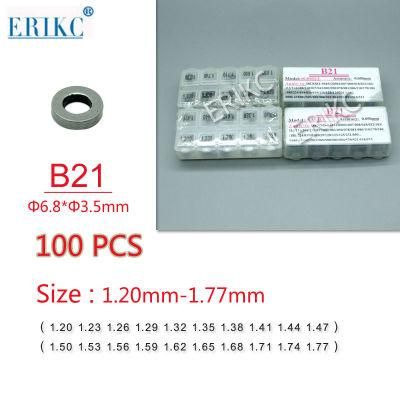 Erikc B21 Denso Fuel Diesel Injector Nozzle Washer and Injector Adjusting Gaskets, Valve Shim Washer Size 1.20mm-1.77mm