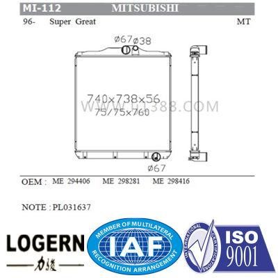 Car Aluminum Radiator for Mitsubishi Super Great&prime;96-03 Mt