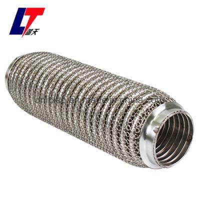 Exhaust Flexible Pipe Stainless Steel Outer Mesh Interlock Exhaust Pipe