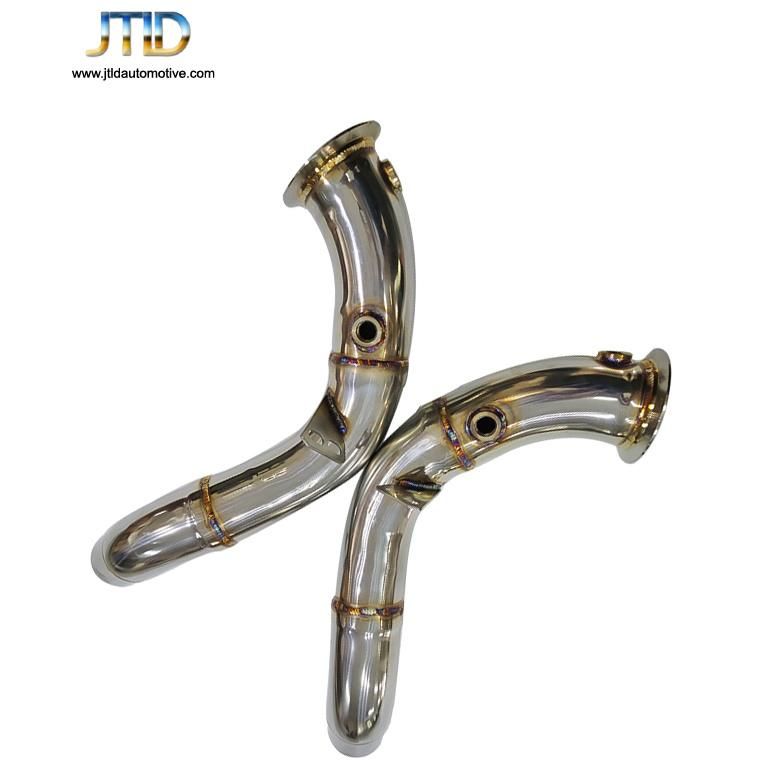 3" Stainless Steel Catless Downpipes Decat for F10 M5 F12 F13 M6 Downpipe 2012+