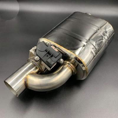 Customizable Polished Stainless Steel 304 Exhaust Muffler with Exhaust Valve