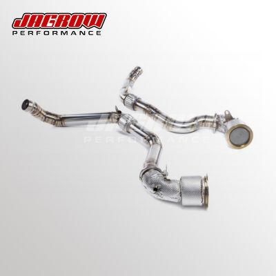 Polished Exhaust Downpipe for Porsche Panamera 971 3.0t V6