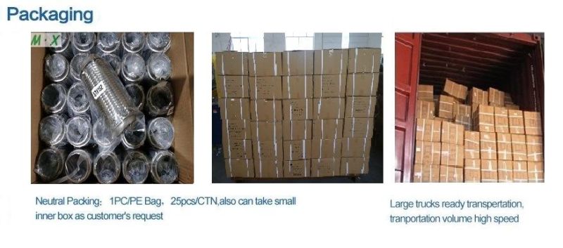 China Auto Exhaust Bellow with Stainless Steel Universal Corrugated Exhaust Pipe