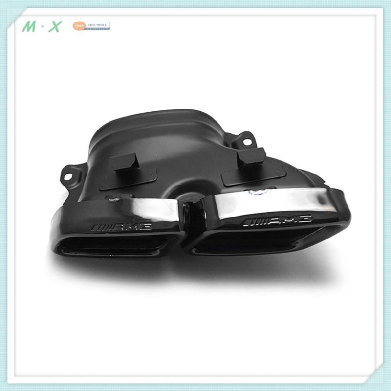 High Quality 304 Stainless Steel Car W205 Exhaust Pipe Muffler Tips for Mercedes W205 Benz C63 2012 2013 2014 2015 Amg Accessories