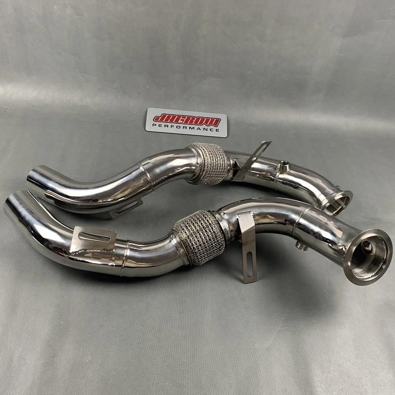 Thicker Flange Exhaust Downpipe for BMW X5m F85 X6m F86 15-17