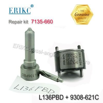 7135-660 Injector Overhaul Kit 7135 660 Including Fuel Valve 9308621c + Spray Nozzle L136pbd 7135660 for Ejbr03001d Ejbr02501z Injector