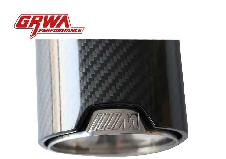 in Stock Performance Grwa Carbon Fiber Exhaust Tips 3.5 Outlet