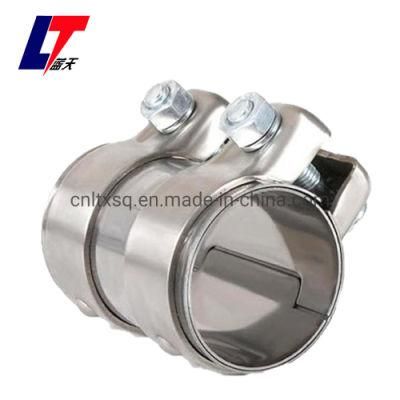Steel Car Muffler Pipe Double Clamp Connector 1K0253141b 1K0 253 141 M for Passat A4 A5 55*95mm Motorcycle Turbo Exhaust Clamp