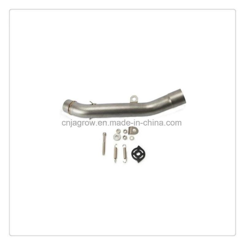 Motorcycle Exhaust Middle Pipe Round Muffler for Kawasaki Z800 2013-2016 Link Pipe Without Exhaust