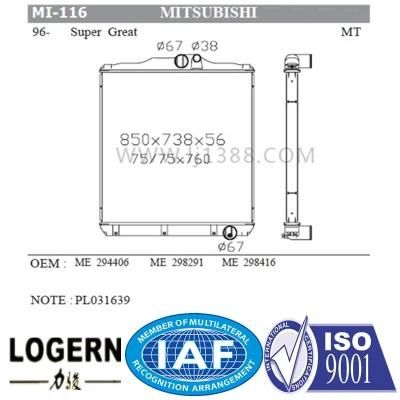 Competitive Auto Radiator for Mitsubishi Super Great&prime;96-03 Mt