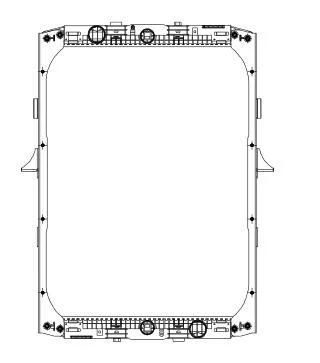 HD Truck Radiator for Daf F95 87- OEM: 1288560, 61419