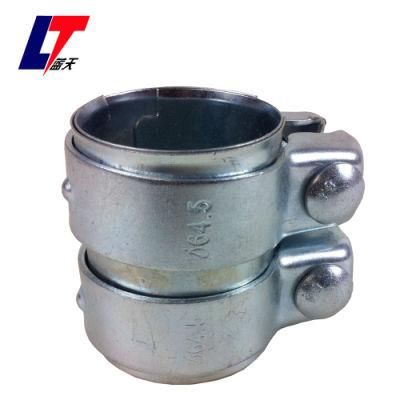 Exhaust Tube Connector Pipe 45-49 90mm Long Dual Clamp