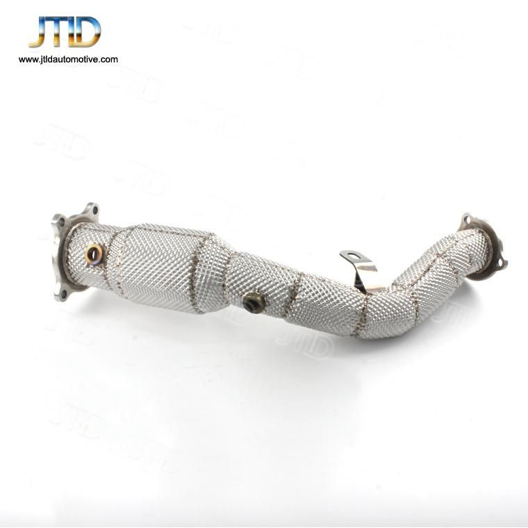 304 Ss Heatshielded Exhaust Downpipe with Cat for Audi A4 B8