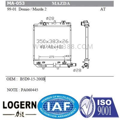 Vehicle Aluminum Radiator for Mazda Demio/Mazda 2&prime;99-01 at