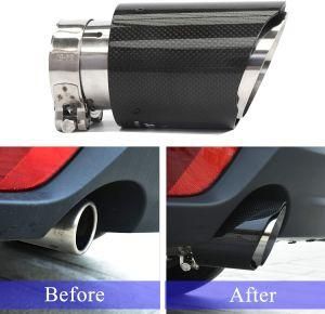 Car Exhaust Tip Carbon Fiber Tailpipe Muffler End Tips 51/54/57/60/63/66/67/70/73/76/80/84mm--76/89/101/114mm