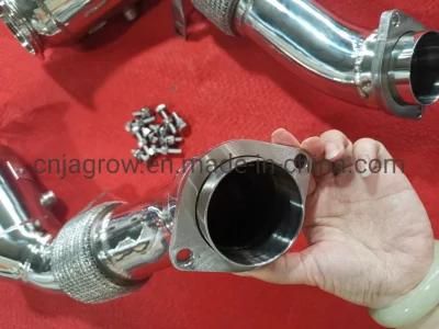 Stainless Steel Catless Downpipes for V8 N63 S63 08-17 BMW 550I Xi 650I 750li Xi X5 X6 X5m X6m