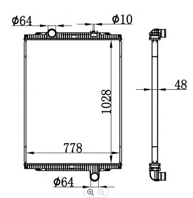 New Replacement Radiator for Kenworth Truck