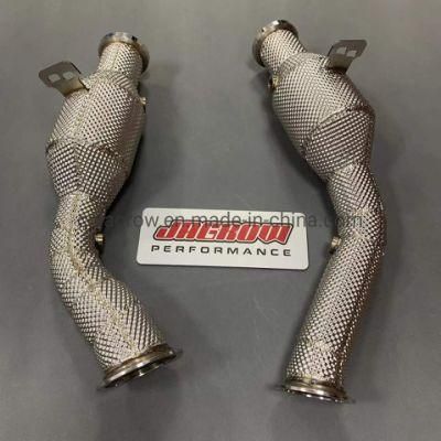 for Mercedes Benz C43 Amg W205 M177 Exhaust Pipe Custom Downpipe