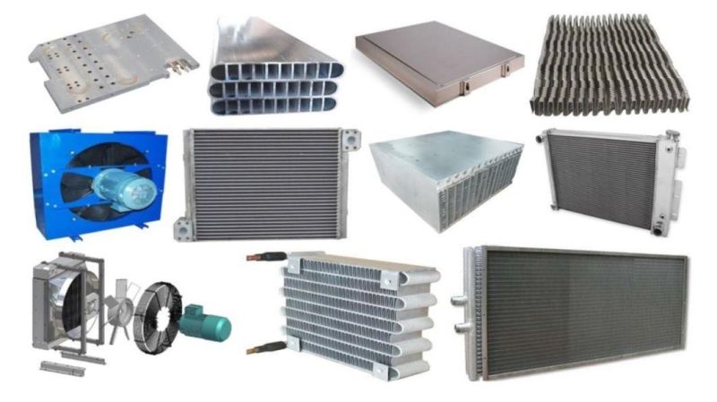 OEM Aluminum Brazed Plate Air Cooled Hydraulic Transmission Oil Cooler