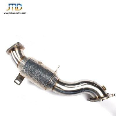 304 Ss Heatshield Exhaust Downpipe with Cat for Cadillac ATS